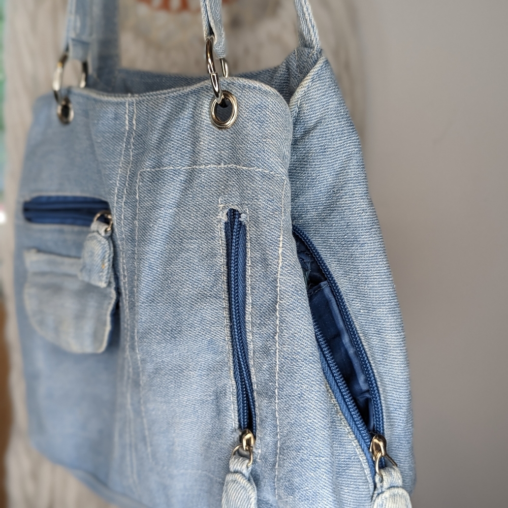 Denim fashion purse